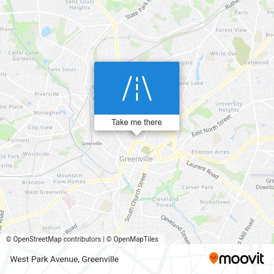 West Park Avenue map