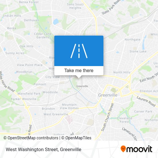 West Washington Street map