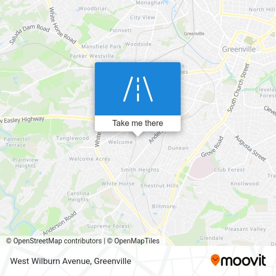 West Wilburn Avenue map