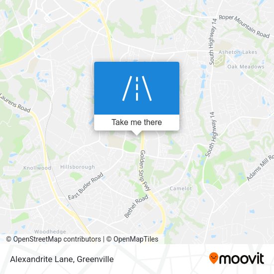 Mapa de Alexandrite Lane