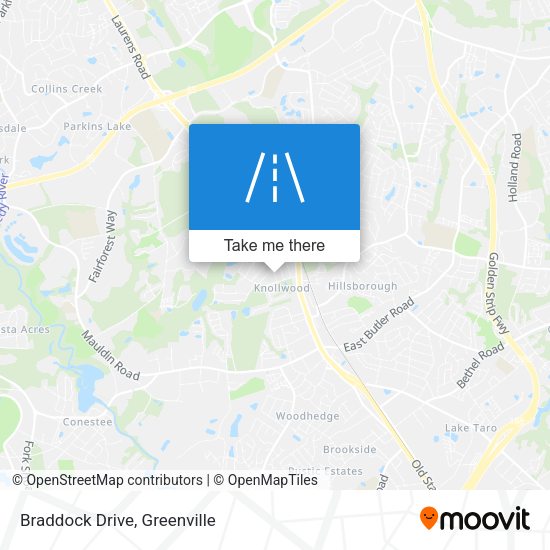 Braddock Drive map