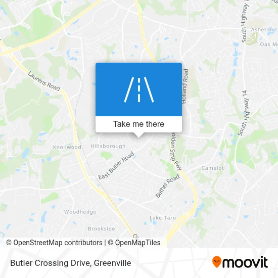 Butler Crossing Drive map