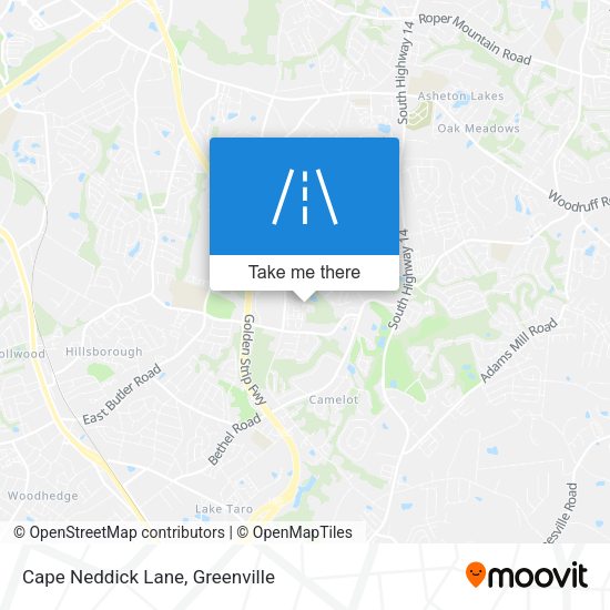 Cape Neddick Lane map
