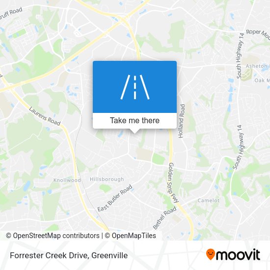 Forrester Creek Drive map