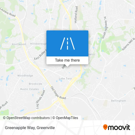 Greenapple Way map
