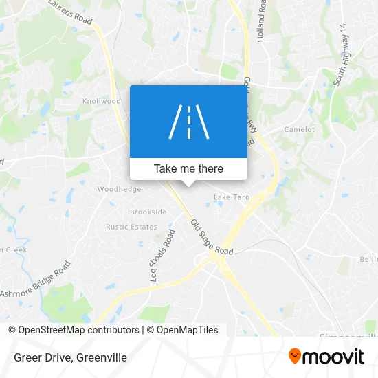 Greer Drive map