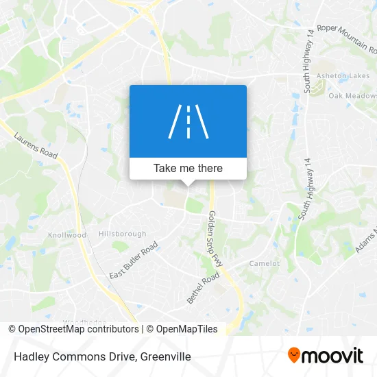 Hadley Commons Drive map