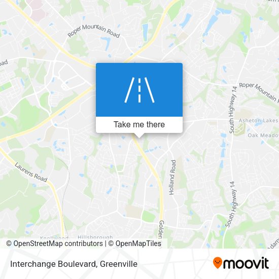 Interchange Boulevard map