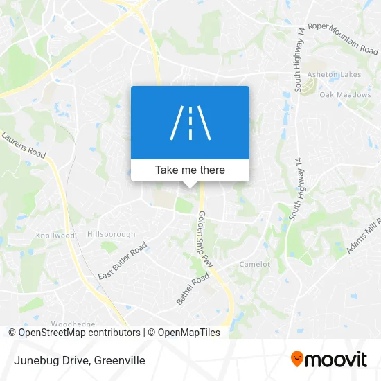 Mapa de Junebug Drive