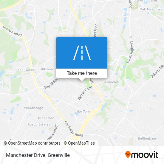 Mapa de Manchester Drive