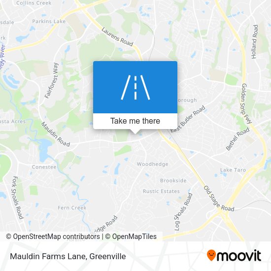 Mauldin Farms Lane map