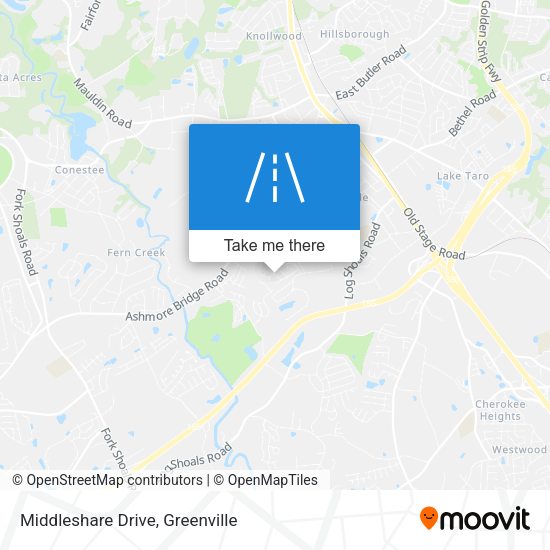 Middleshare Drive map