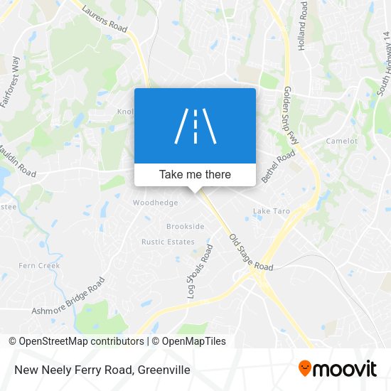 New Neely Ferry Road map