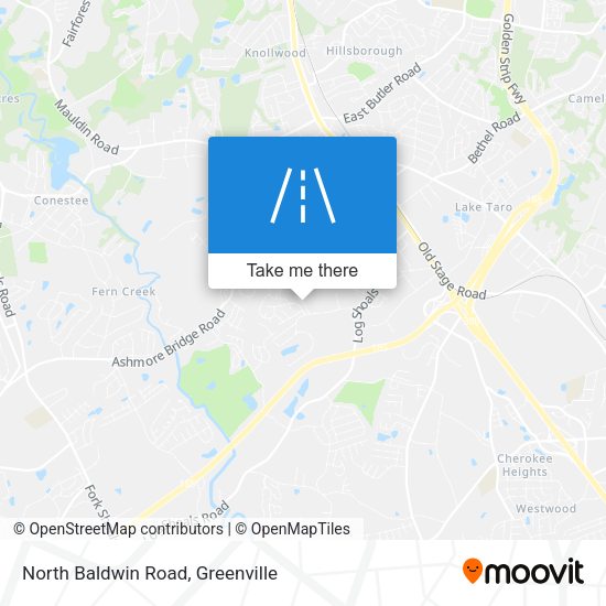 North Baldwin Road map