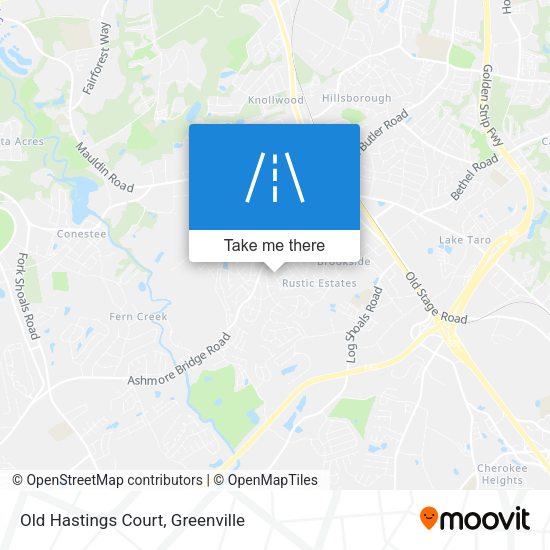 Mapa de Old Hastings Court