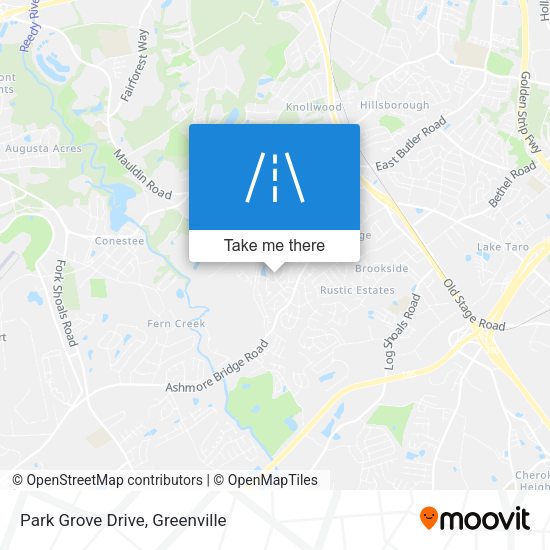 Mapa de Park Grove Drive