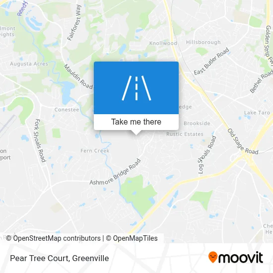 Pear Tree Court map