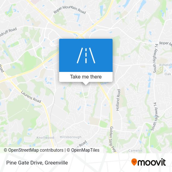 Mapa de Pine Gate Drive