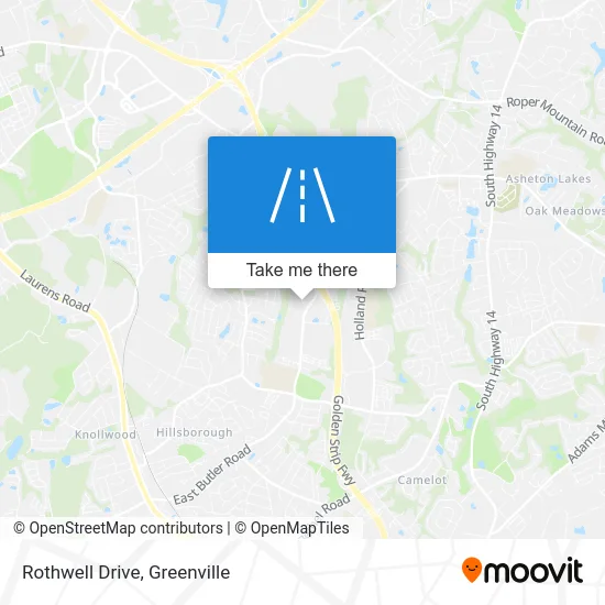 Rothwell Drive map