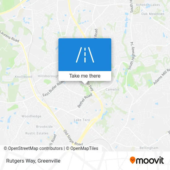 Rutgers Way map