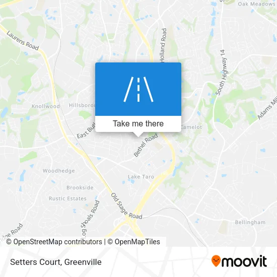Setters Court map