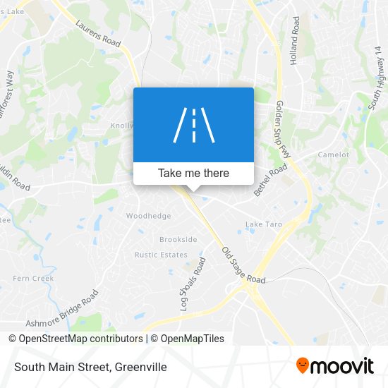 Mapa de South Main Street