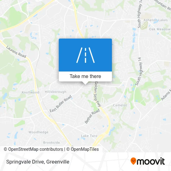 Springvale Drive map