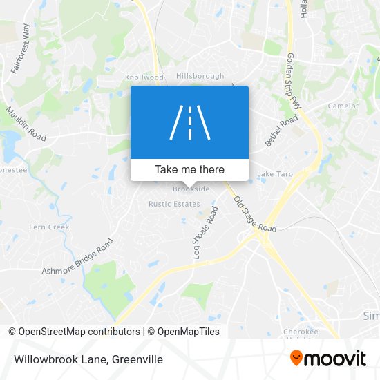 Mapa de Willowbrook Lane