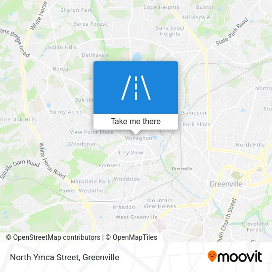 Mapa de North Ymca Street