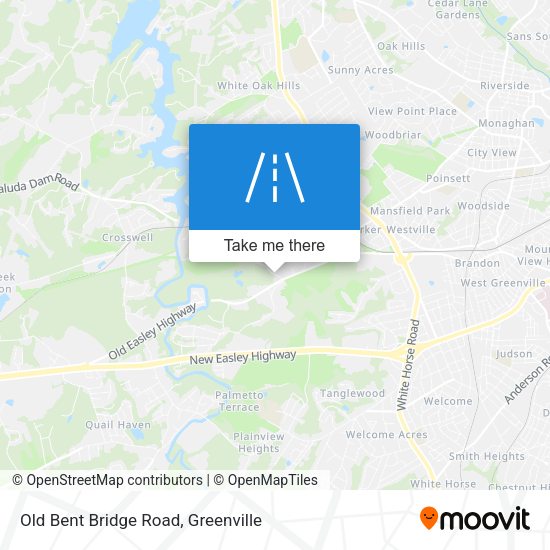 Old Bent Bridge Road map