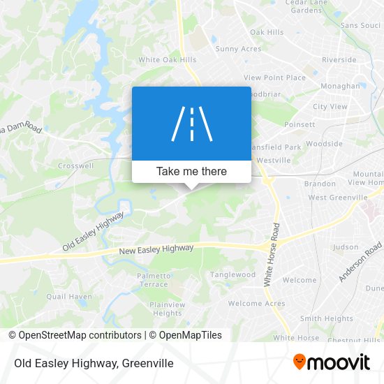Old Easley Highway map