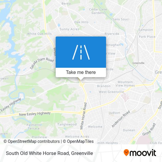 South Old White Horse Road map