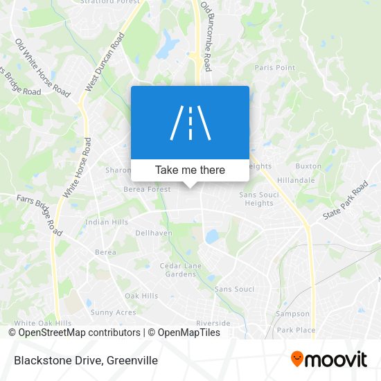 Mapa de Blackstone Drive