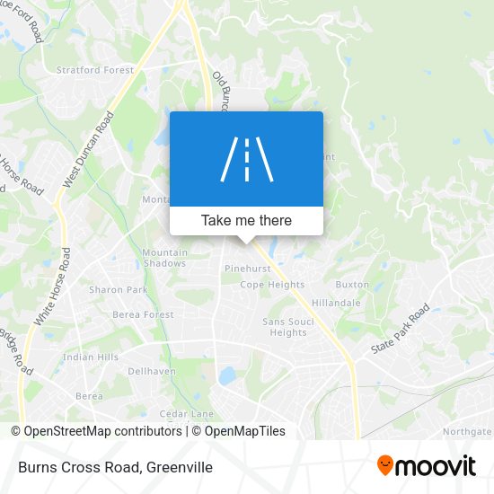 Burns Cross Road map