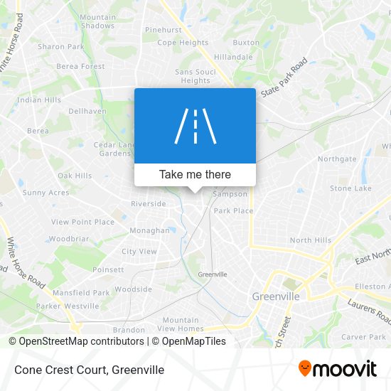 Cone Crest Court map