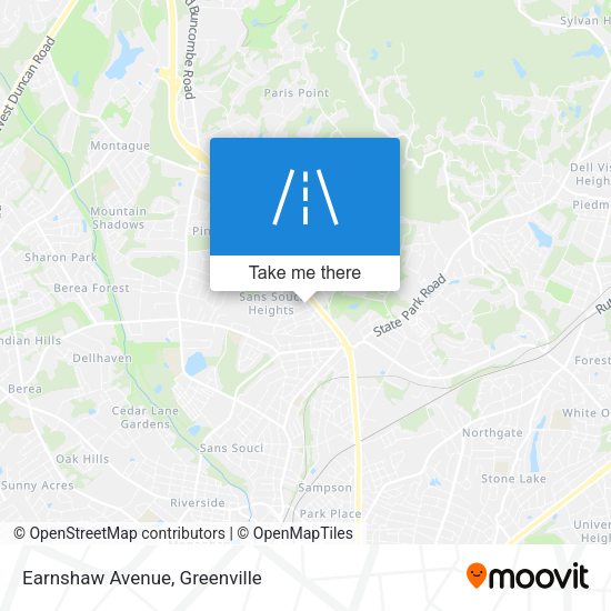 Mapa de Earnshaw Avenue