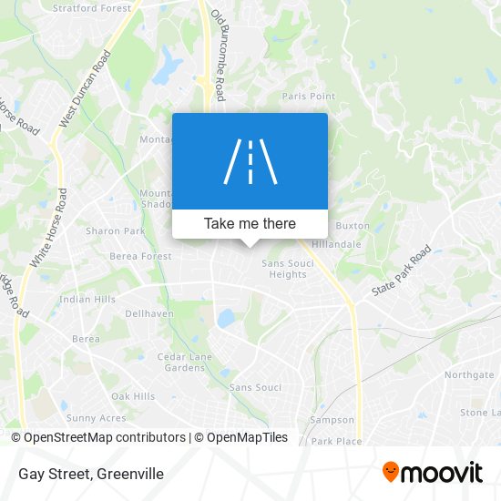 Gay Street map