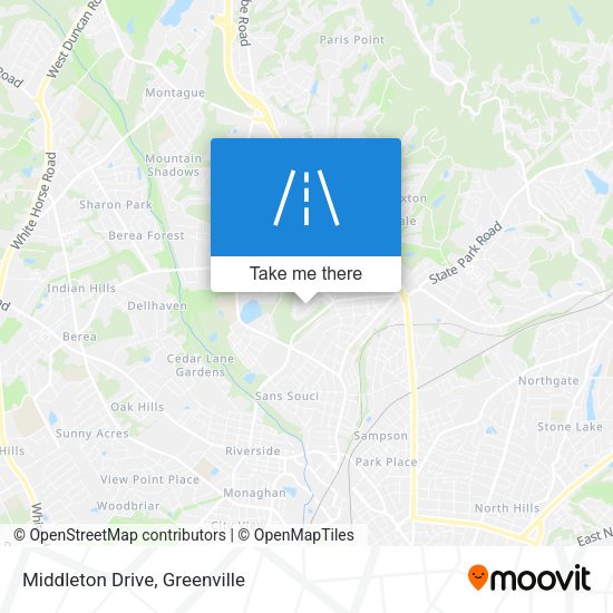 Middleton Drive map