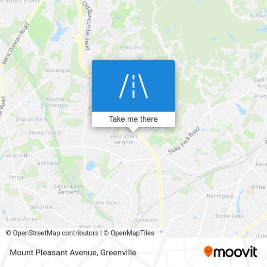 Mount Pleasant Avenue map