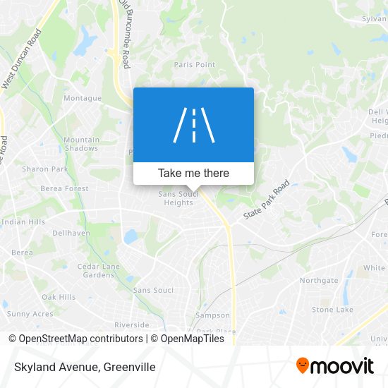 Skyland Avenue map