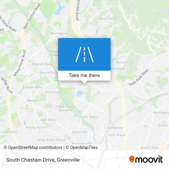 Mapa de South Chastain Drive
