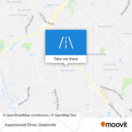 Aspenwood Drive map