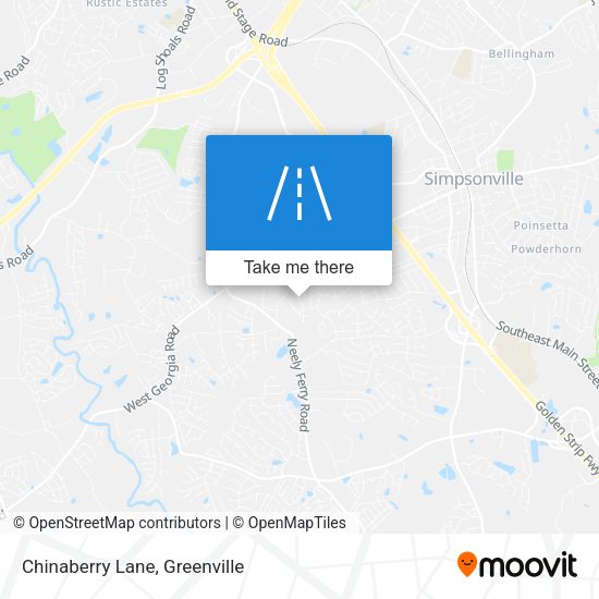 Chinaberry Lane map