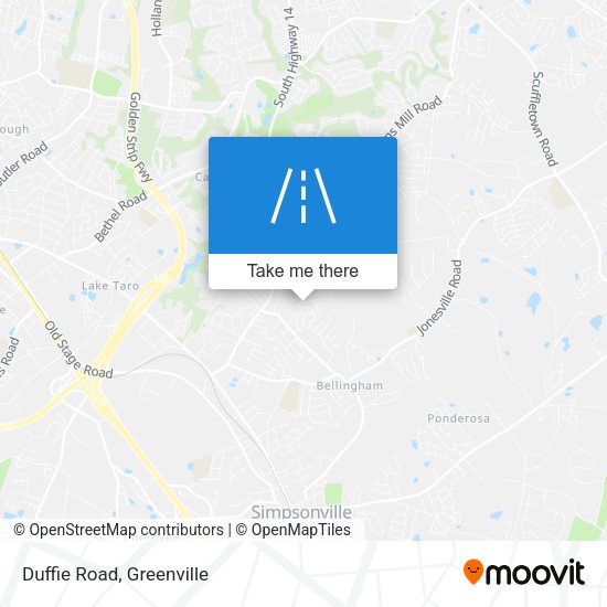 Mapa de Duffie Road