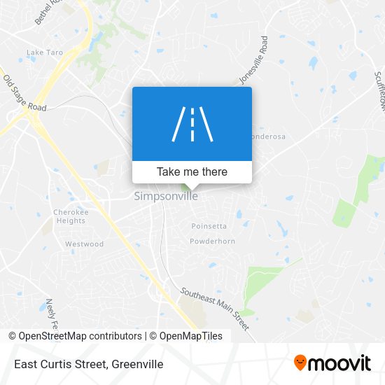 East Curtis Street map