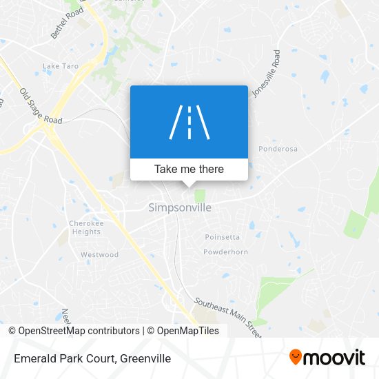 Emerald Park Court map