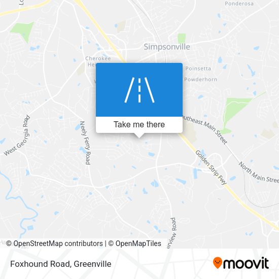 Mapa de Foxhound Road