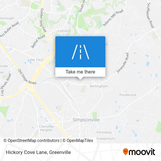 Hickory Cove Lane map