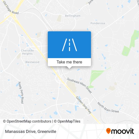 Manassas Drive map