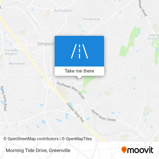 Morning Tide Drive map